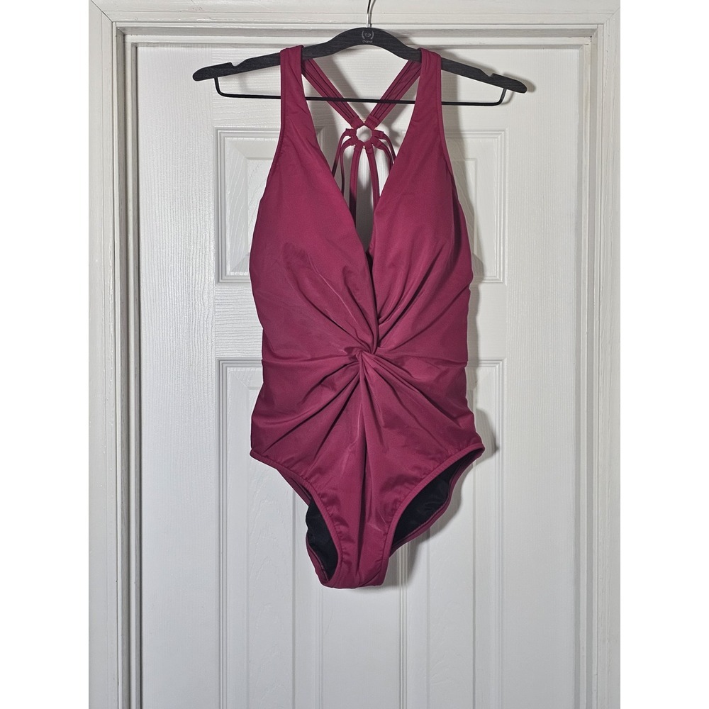 Magicsuit By Miraclesuit Drew One‎ Piece Swimsuit Women's Size 10 Vamp Red